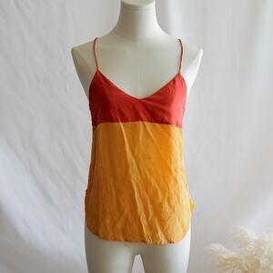 Trina Turk Silk block color tank size P